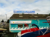 Vinyl banner installed in Kenmore, WA