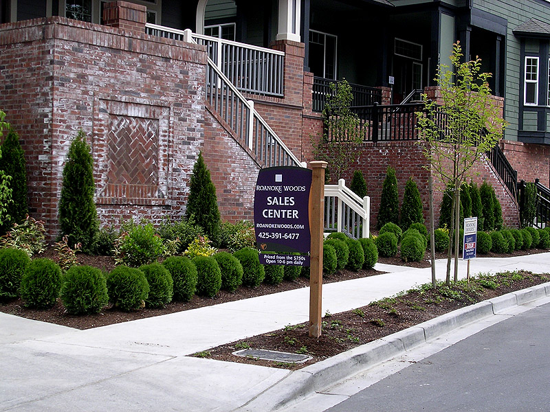 housing development sign. housing development sales