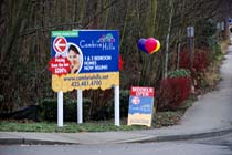 Full color sandwich board sign for Condominium Complex in Bothell, WA