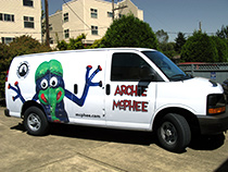 Vehicle Wrap for retail store on the Ave in Seattle