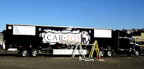 Partial Vehicle Wrap on Semi trailer for Audio store in Seattle, WA