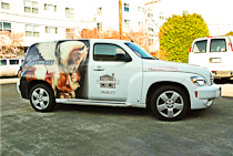 Partial Vehicle Wrap for Coffee Co. on Bainbridge Island, WA