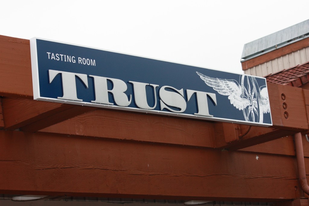 Trust Cellars Custom Sign