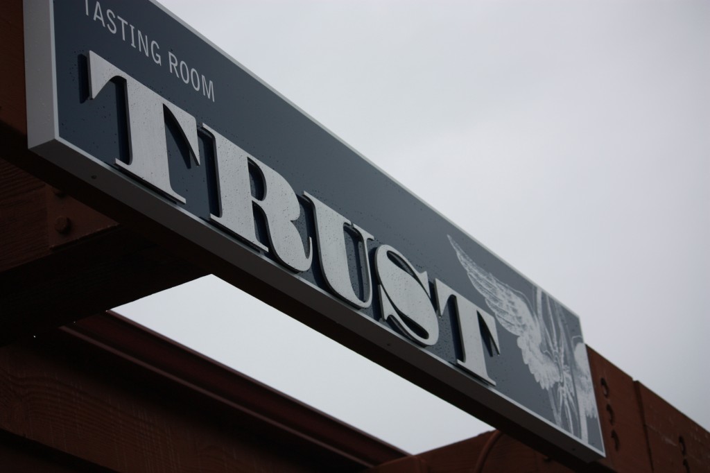 Trust Cellars Custom Sign